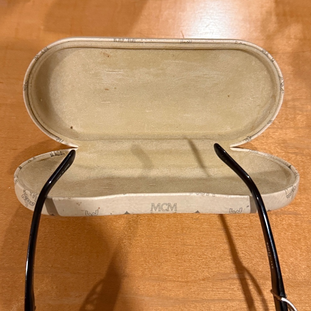 MCM Ivory Sunglasses with Black Accents - Picture 10 of 14